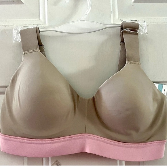 Natori Other - Natori Dynamic Convertible Contour underwire Sports Bra Rose Beige Pink 32C NWT